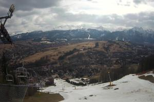 Zakopane Harenda Widok na stok z góry