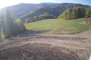 Brenna Ski Dolina Brenna Kamera 2 Widok na trasę narciarska