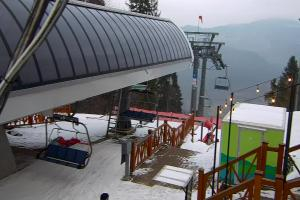 Szczawnica Palenica Widok na stok