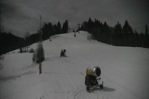 Kamera: Cieńków Widok na trasę kolei krzesełkowej Wisła Cieńków Widok na trasę kolei krzesełkowej