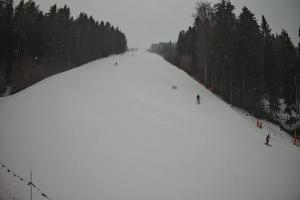 Myślenice Myślenice SN Widok na stok z dołu