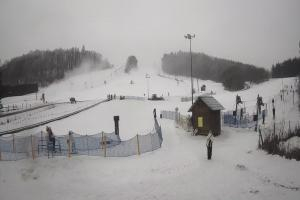 Siepraw Siepraw Ski Widok z kamery na stok w Sieprawiu