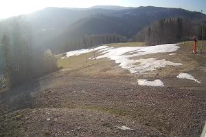 Brenna Ski Dolina Brenna Kamera 2 Widok na trasę narciarska