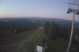 Krynica Jaworzyna Krynicka Widok ze szczytu Jaworzyny Krynickiej (1114 m n.p.m)