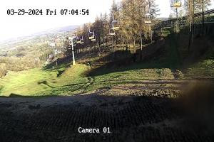 Przemyśl Stok narciarski w Przemyślu POSiR  Kamera 1 - Stacja górna