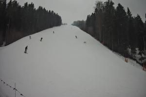 Myślenice Myślenice SN Widok na stok z dołu