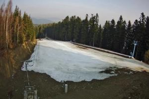 Myślenice Myślenice SN Widok na stok dla początkujących