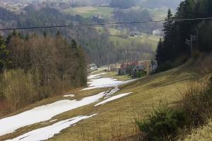 Laskowa-Kamionna Laskowa Ski Widok na stok