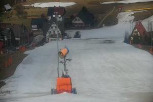 Wisła Cieńków Widok na stok