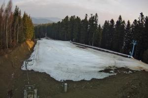 Myślenice Myślenice SN Widok na stok dla początkujących