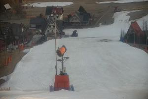 Wisła Cieńków Widok na stok