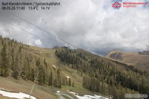 Spitzeck Bad Kleinkirchheim - Spitzeck widok z Biospharenparkbahn Brunnach