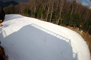 Kasina Wielka Kasina ski Górna stacja kolejki krzesełkowej