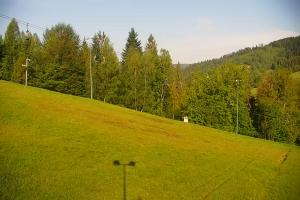 Wisła Cieńków Widok na trasę kolei krzesełkowej