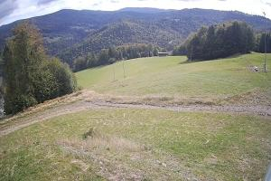 Brenna Ski Dolina Brenna Kamera 2 Widok na trasę narciarska