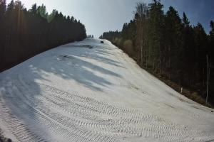 Myślenice Myślenice SN Widok na stok z dołu