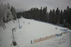 Myślenice Myślenice SN Widok na stok dla początkujących