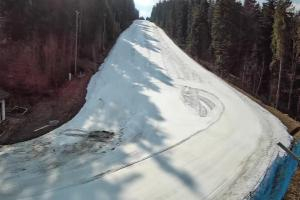 Myślenice Myślenice SN Widok na stok