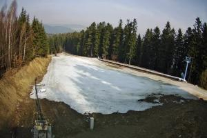 Myślenice Myślenice SN Widok na stok dla początkujących