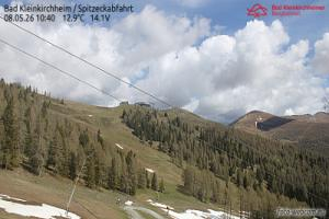 Spitzeck Bad Kleinkirchheim - Spitzeck widok z Biospharenparkbahn Brunnach