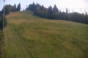 Wisła Cieńków Widok na trasę kolei krzesełkowej