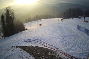 Brenna Ski Dolina Brenna Kamera 2 Widok na trasę narciarska