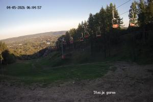 Przemyśl Stok narciarski w Przemyślu POSiR  Kamera 1 - Stacja górna