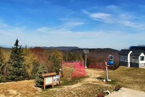 Krynica Jaworzyna Krynicka Widok na szczyt Jaworzyny (1114 m n.p.m)