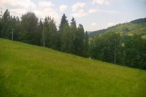 Kamera: Cieńków Widok na trasę kolei krzesełkowej Wisła Cieńków Widok na trasę kolei krzesełkowej