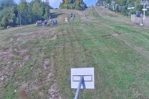 Krynica Jaworzyna Krynicka Widok ze stacji dolnej kolei gondolowej (648 m n.p.m.)