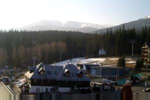 Szklarska Poręba Szrenica Ski Arena Widok na dolną stację wyciągu