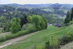 Laskowa-Kamionna Laskowa Ski Widok na stok