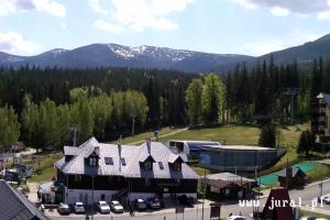 Szklarska Poręba Szrenica Ski Arena Widok na dolną stację wyciągu
