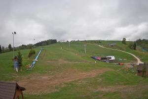 Tylicz Master Ski Widok na dolne partie ośrodka