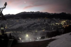 Zakopane Harenda Widok na stok z góry