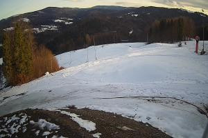 Brenna Ski Dolina Brenna Kamera 2 Widok na trasę narciarska