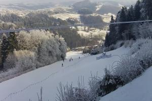 Laskowa-Kamionna Laskowa Ski Widok na stok