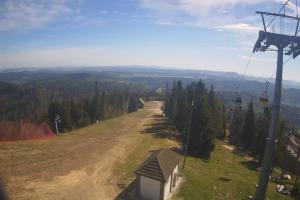 Krynica Jaworzyna Krynicka Widok ze szczytu Jaworzyny Krynickiej (1114 m n.p.m)