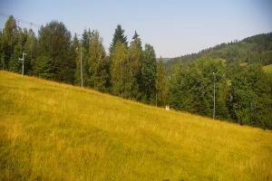 Kamera: Cieńków Widok na trasę kolei krzesełkowej Wisła Cieńków Widok na trasę kolei krzesełkowej
