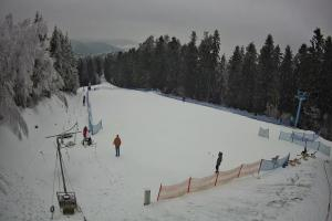 Myślenice Myślenice SN Widok na stok dla początkujących