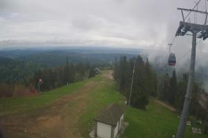Krynica Jaworzyna Krynicka Widok ze szczytu Jaworzyny Krynickiej (1114 m n.p.m)