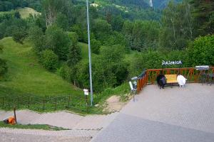Szczawnica Palenica Widok na stok